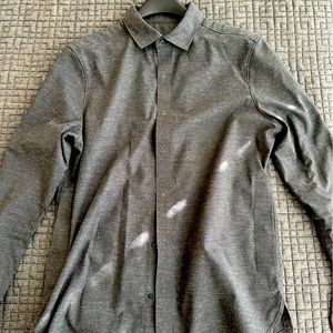lululemon athletica Gray Casual Button Down Shirt